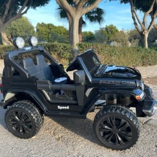 JEEP Wrangler RUBICON Style 12V 4X4 NEGRO, RC, - IND9-FT938BLACK